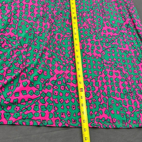 Boden Pink Green Floral Jersey Maxi Dress Empire Waist WH605 Womens US 12R - Picture 6 of 7